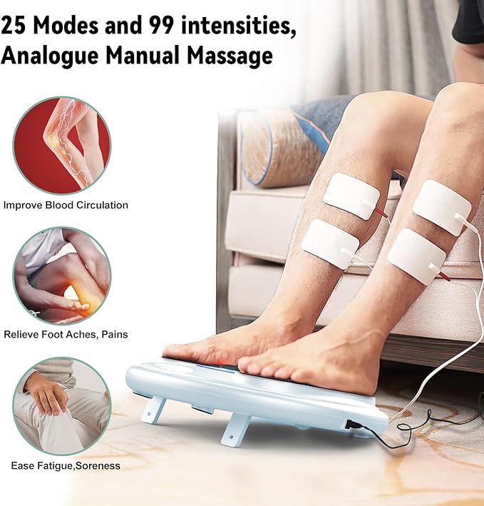 EMS Foot StimulatorTENS &amp EMS Foot Massager for Neuropathy Foot Circulation Stimulator for Pain Relief&ampCirculation&ampPlantar Fasciitis