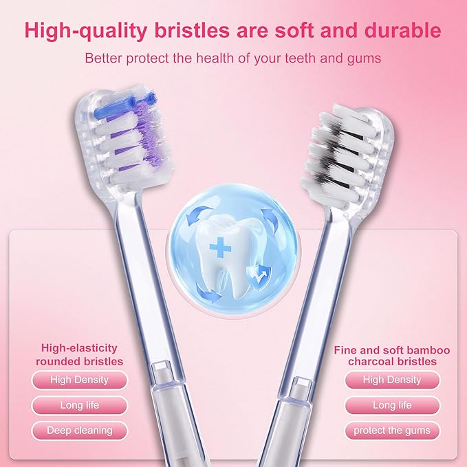 Electric Toothbrush for AdultsWave Oscillation &amp Vibration Sonic Tooth BrushBASS-Brushing Technique Travel Rechargeable Toothbrushes with 4 Soft Bristle Replace HeadsGifts for Men Women
