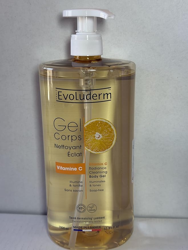 Gel Corps Vitamin C Radiance Cleansing Body Gel Illuminates and Tonifies Soap-Free 33.81 Fl oz