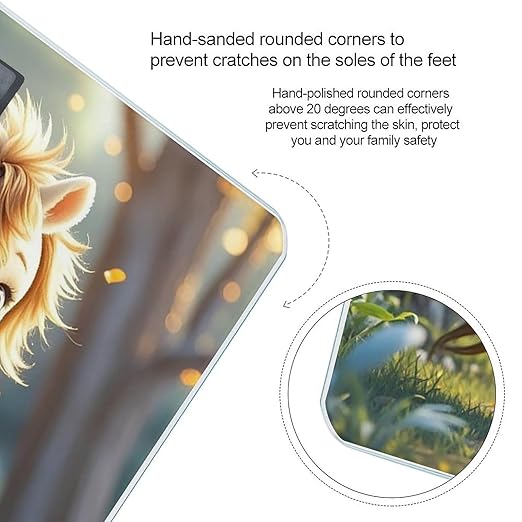 Cupid Arrow Love Horse Scale for Body Weight Accurate Digital Bathroom Scale Toughened Glass High Precision Scales Smart Weight Scales with Large LCD Backlight Display Weighing Machine