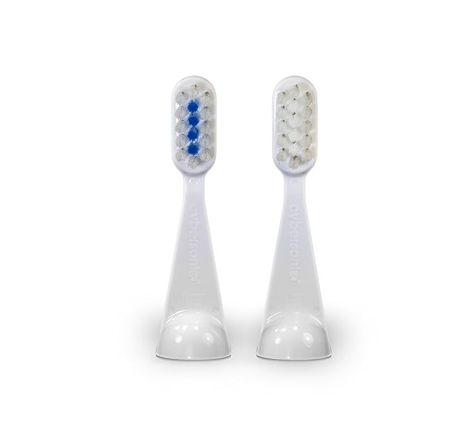 Cybersonic Traditional Replacement Brush Heads 8 Pack Compatible With All Cybersonic Electric Toothbrushes