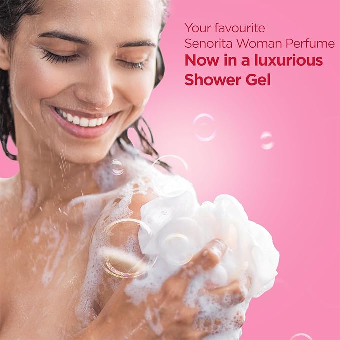 Bella Vita Luxury Senorita Woman Body Wash Refreshing Shower Gel for Deep Cleansing Hydrating Moisturising Softer &amp Smoother Skin with Aloe Vera 500 Ml