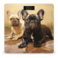 Digital Bathroom Scale for Body Weight Scale with Bright LCD Display High Accuracy Step-On Technology Auto On/Off Cute French Bulldog Graphics Digital Scales 400 Lbs /180kg