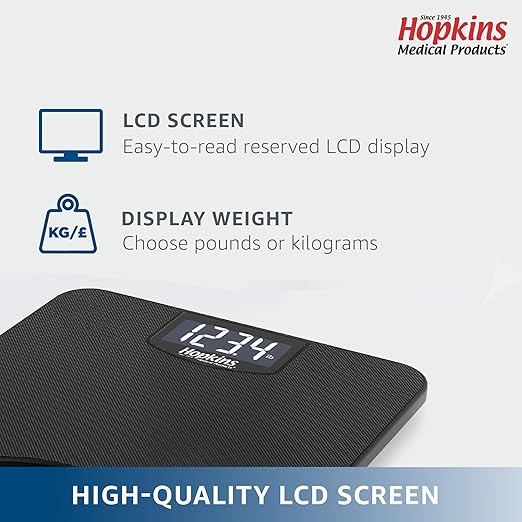 Hopkins Medical Products EZ Carry 550lb Digital Scale with Carrying Tote