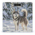 Husky in Snow Dog Scale for Body Weight Digital Bathroom Scale Accurate Smart Weight Scales with Large Display Weighing Machine High Precision Scales