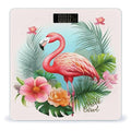 Tropical Flamingo Weight Scale for Body Weight Digital Bathroom Scale High Capacity Accurate Digital Weighing Scales and Easy-to-Read on Backlit LCD Display Scales