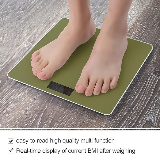 Smart Scale for Body Weight Automatic Switch Digital Bathroom Weighing Scale Brown