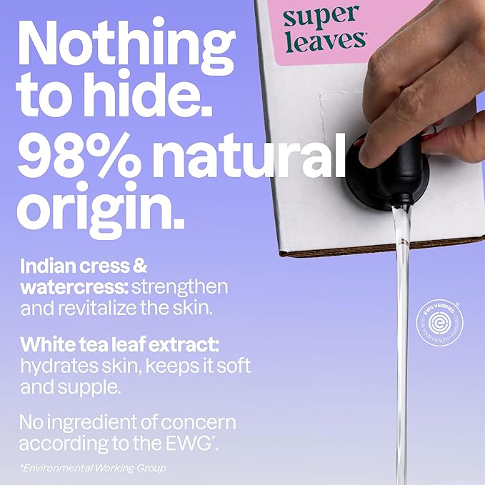 ATTITUDE Body Wash EWG Verified Shower Gel Dermatologically Tested Plant and Mineral-Based Vegan Personal Care Products Coconut &amp Wild Berries Scent Bulk Refill 67.6 Fl Oz