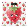 Strawberry Bathroom Scale Large LCD Backlight Display Digital Scale Rounded Corners Body Scales Automatic Power On/Off Bathroom Scales for Home Bedrooms