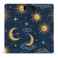 Energy Saving Scale Bathroom Weighing Scale Smart Scale for Body Weight Digital Sun Moon Boho Astrology
