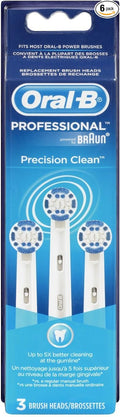 Oral B Precision Clean Electric Toothbrush Replacement Brush Heads - 3 ct (Pack of 2)