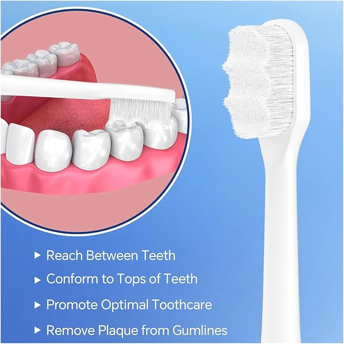 4/8/12PCS Soft Brush Heads Compatible with Philips Sonicare Electric Toothbrush(12 Pcs)