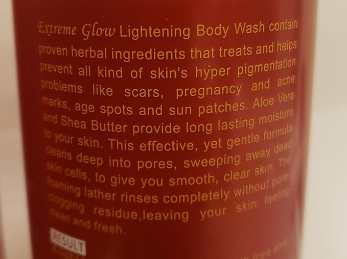 Strong Lightening Body Wash with Aloe Vera Extract