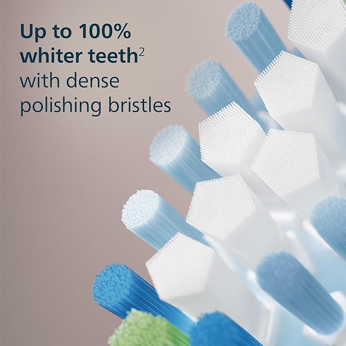 Philips Sonicare C3 Two-in-One - Genuine Replacement Electric Toothbrush Heads White 2 Pack HX9042/65