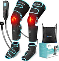 Sotion Leg Massager with Heat and Compression for Circulation &amp Recovery Upgraded Foot Calf Thigh Sequential Massager Device with Handheld Controller 4 Modes 4 Intensities Help for Leg Pain Rel