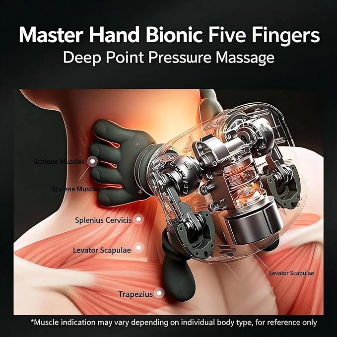 Cordless Neck Massager with Heat 4D Bionic Shiatsu Neck and Shoulder Massager with Real Hand Kneading Deep Tissue Back Massager for Home Office Travel Gifts for Women Men (Black)