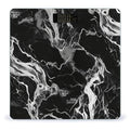 Black and White Marble Weight ScaleClear LED Display Bathroom Digital Weighing ScaleTempered Glass Digital Bathroom Scale for Body Weight Capacity Up to 400 Lbs