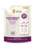 Soapbox Body Wash Refill Coconut + Goji Berry Body Wash Refill Pack Bulk Soap Pouch Vegan + Antioxidant Rich Moisturizing with Shea Butter Peptides &amp Keratin Promoting B3 40oz