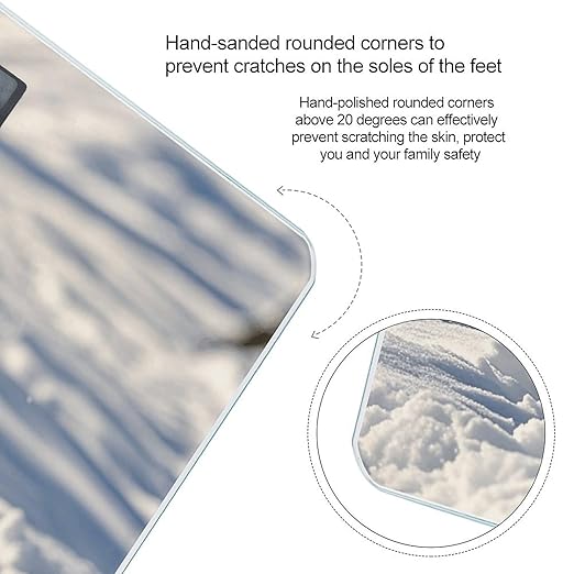Dog Chasing in The Snow Scale for Body Weight Digital Bathroom Scale Accurate Smart Weight Scales with Large Display Weighing Machine High Precision Scales