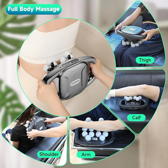 16-Head Massage Gun 3 Modes &amp 30 Levels Electric Massage Tool for Shoulder Waist Legs Back Massager for Pain Relief Deep Tissue Quiet &amp Powerful Full Body Massager Ideal Gift for Men &a