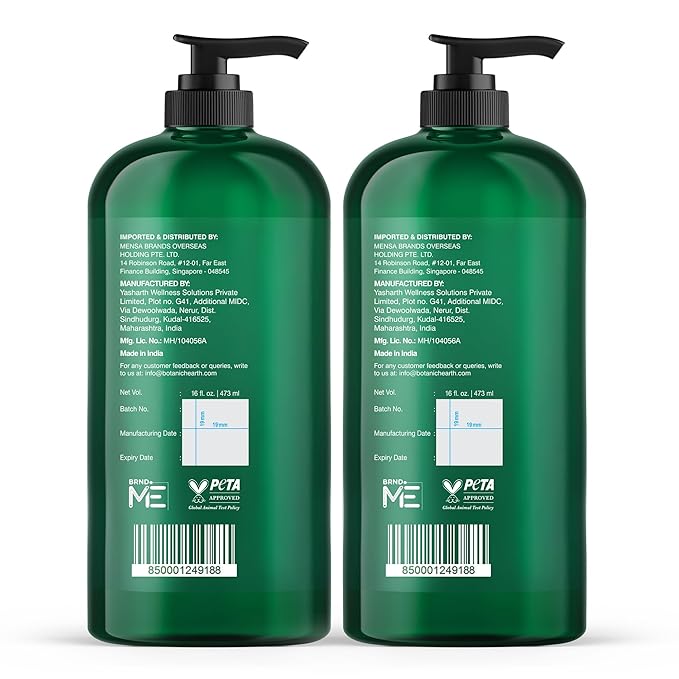 Botanic Hearth Tea Tree Body Wash 16 fl oz (2 Pack) Natural Antifungal &amp Odor Control Shower Gel for Acne Athlete’s Foot Ringworm Jock Itch Healthy Skin Sulfate &amp Paraben Free for Men &a