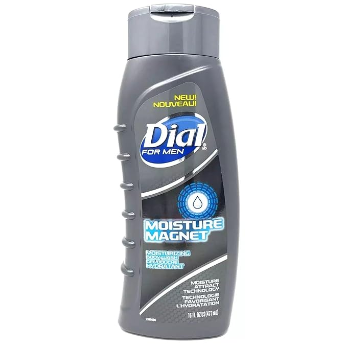 Dial For Men Body Wash Moisture Magnet 16 Ounce (473ml) (Pack of 2)