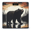 Bear Silhouette Digital Bathroom Scale for Body Weight with High Precision Digital Weighing Scale with BMI Clear LCD Display and Step-On Measures Weight Up to 180kg