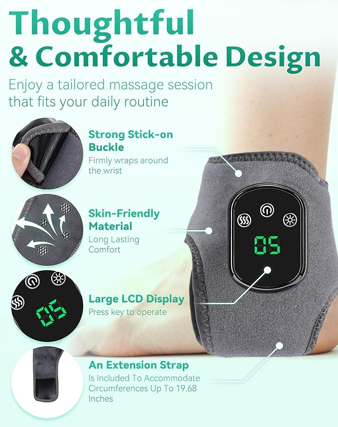 3 in 1 Massager 3 in 1 Neuropathy Foot Massage with 3 Vibration Mode 5 Heat Leavel 3 in 1 3 in 1 Massager One-Click Operation Wireless Lengthened (4pcs)