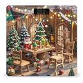 Christmas Wood Scale for Body Weight Highly Accurate Digital Bathroom Body Scale Digital Bathroom Scales for People Anti-Slip Large LCD Display Smart Scales