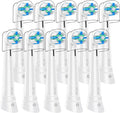 10Pcs Replacement Heads Intelligent Compatible with Oral B iO 2 3 4 5 6 7 8 9 10 Series Electric Toothbrush IO Brush Heads with Medium Soft Bristles for Gum Care &amp Sensitive Teeth (White)