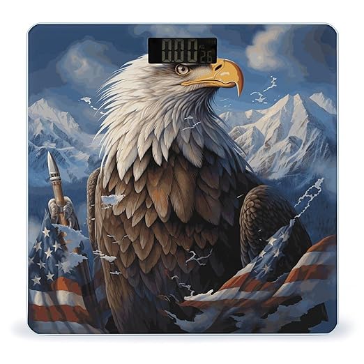Eagle Bathroom Scale for Body Weight Bathroom Weighing Scale with Backlit LCD Display Highly Accurate Measures Weight Up to 180kg
