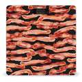 Bacon Pattern Scale for Body Weight High Precision Digital Weight Scales with LCD Display Anti-Slip Sturdy Slim Tempered Glass Bathroom Scale for Home Use