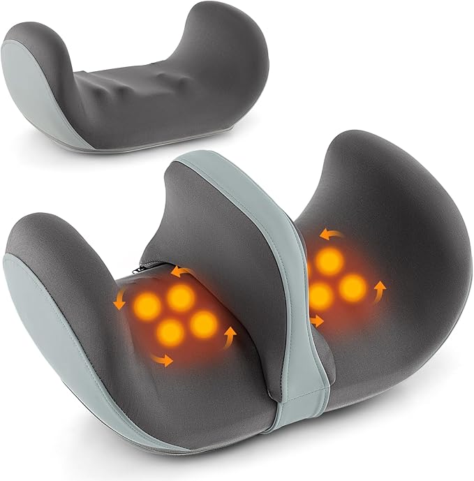 ARLIME Foot Massager with Heat Electric Deep Kneading Waist Massager with Vibration for Pain Relief Blood Circulation Foot and Calf Massage Gifts