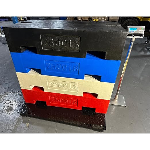 SellEton SL-4x4-5k-NN 48 x 48 (4' x 4') Industrial Floor Scale Pallet Size/Warehouse Shipping | 5000 lb x 1 lb