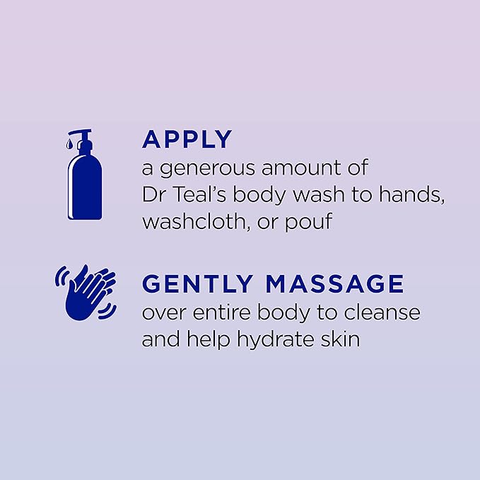 Dr Teal's Kids Sleep Bath &amp Body Wash Bundle with Melatonin &amp Essential Oils (3-Pack 20 fl oz &amp 2-Pack 24 fl oz)
