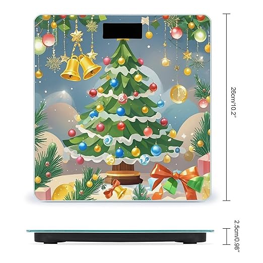 Tree Full of Lights Scale for Body Weight Digital Bathroom Scale Accurate Smart Weight Scales with Large Display Weighing Machine High Precision Scales