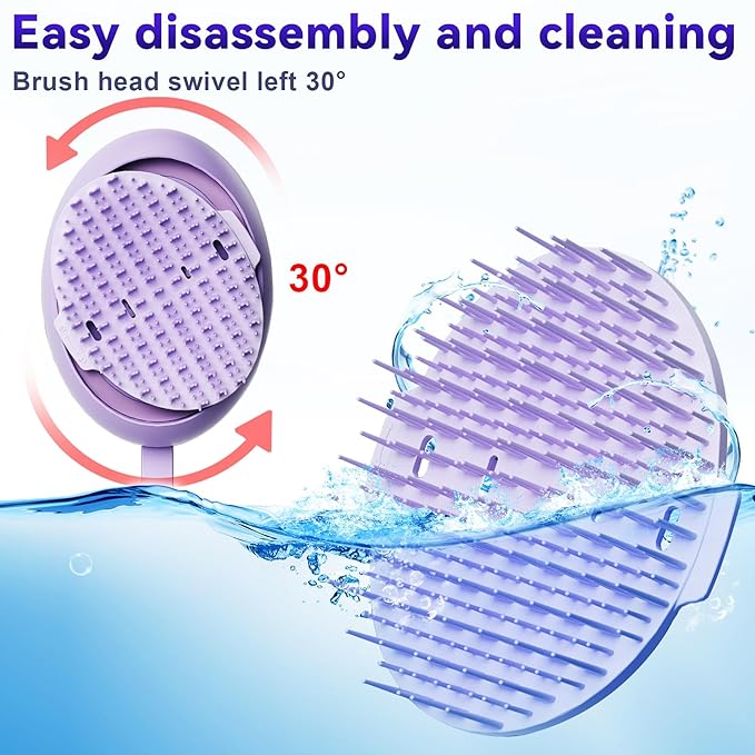 Electric Scalp Massager Tool- Stimulates Hair Follicles to Promote Hair Growth- Relieve Headache Reduce Head Pressure - Handheld Scalp Scratcher Massage Brush- Gifts to Women and Men Relaxing