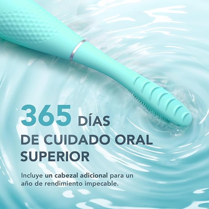 FOREO ISSA 4 Electric Toothbrush – 4-in-1 Rechargeable with Extra Brush Head Soft Bristles Long-Lasting Use Gentle Cleaning - Artic Blue