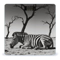 Zebra Scale for Body Weight Sturdy Tempered Glass Weighing Scales with LCD Display Accurate Digital Bathroom Scale Convenient Body Fat Smart Scales Easy Read