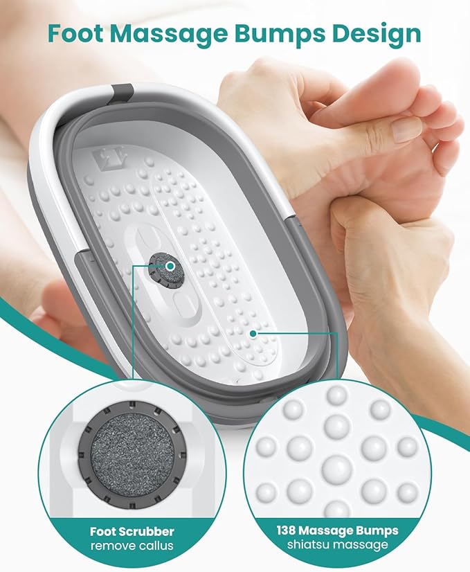 Nekteck Shiatsu Neck and Back Massager and Foot Basin