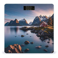Norway Islands Scale for Body Weight Digital Bathroom Scale Toughened Glass High Precision Scales for Body Weight with Large LCD Backlight Display Weight Scales