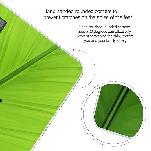 Women's Digital Bathroom Weighing Scale Automatic Switch Energy Saving Scale Smart Scale for Body Weight Green Leaf Frog