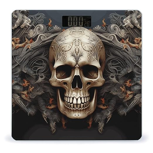 Skulls Scale for Body Weight Digital Bathroom Scale Accurate Smart Weight Scales with Large Display Weighing Machine High Precision Scales