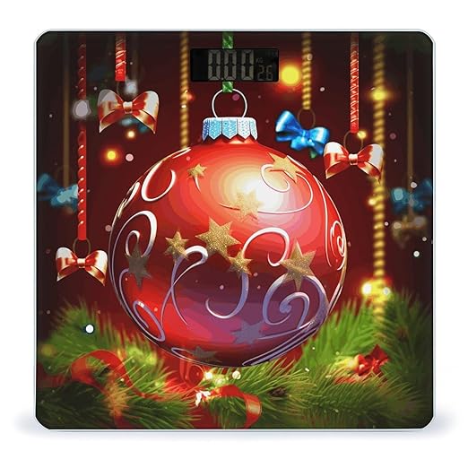 Xmas Ball Scale for Body Weight Smart Scales Digital Bathroom Scale High Precision Weighing Scales with Large Display Weighing Machine for People