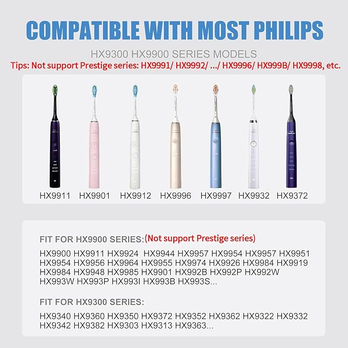 Electric Toothbrush Glass Cup Charger for Philips Sonicare HX93-HX99 Series HX9100 &amp CBA1001 2-in-1 Upgraded for HX9330 HX9340 HX9360 HX9901 HX9903 HX9924 HX9954 HX9957 HX992W HX993B &amp More