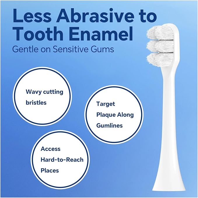 Ultra Soft Replacement Toothbrush Brush Heads Compatible with Philips Sonicare Electric for Sensitive Teeth Gums Care(12 Pcs)