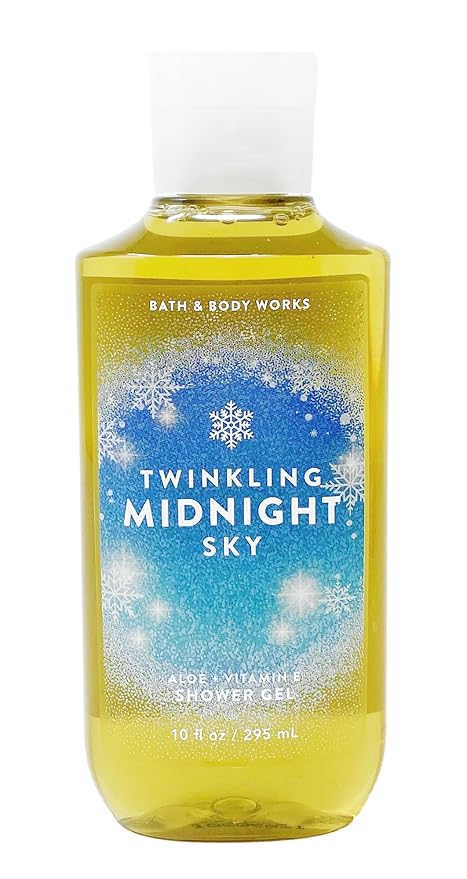 Bath &amp Body Works Twinkling Midnight Sky - 3 Pack Of Shower Gel