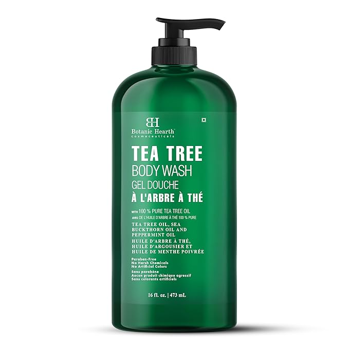 Botanic Hearth Tea Tree Body Wash Rosemary mint oil Tea Tree Shampoo and Conditioner Set 16 x2 Combo Set