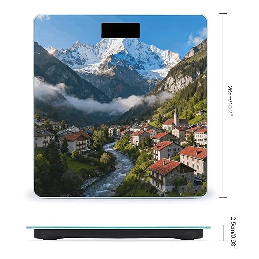 Chamonix Smart Scale for Body Weight Digital Bathroom Scale Toughened Glass Weight Scale with Large LCD Backlight Display High Precision Scales Weighing Machine