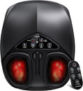 KNQZE Shiatsu Foot Massager with Heat and Remote 2026 Upgraded Lift-Arch Design 3D Deep Kneading Relief for Plantar Fasciitis and Foot Pain Fits Up to Men Size 14 Ideal Gift for Mom Women Men